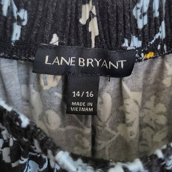 Lane Bryant Floral Shoulder Tie Short Sleeve Top Size 14/16 - Picture 3 of 6